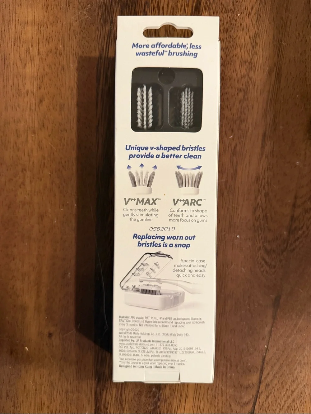 V-Eco Toothbrush Set — Pink, Black, Purple, Cream